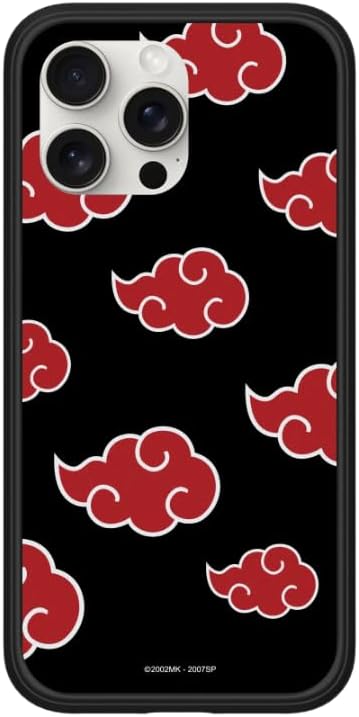 RhinoShield Modular Case Compatible with iPhone 15 Pro Max Mod NX - Customizable Shock Absorbent Heavy Duty Protective Cover 3.5M 11ft Drop Protection - Naruto ShippudenLogo - Akatsuki