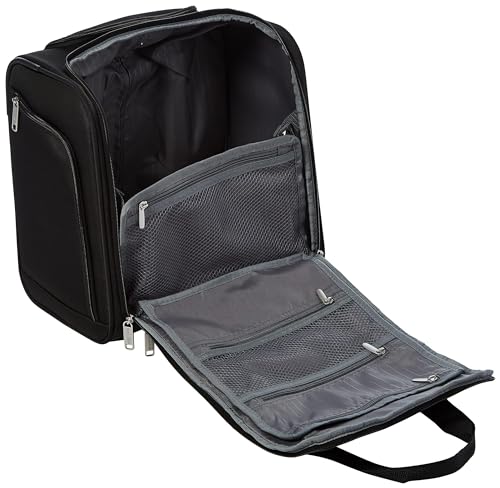 Basics Underseat Carry-On Luggage with Wheels and Handle, 14 Rolling Travel Bag