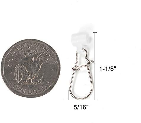 Dr.Fish Fishing Sinker Slides, 30-100 Pack Duo Lock Snap Sliding Swivels Fishing Line Slider Sinker Weight Connectors Saltwater Surf Fishing Rigs Catfishing Sliding Rig Bottom Rigs Fish Finder Rig