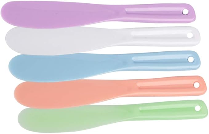 Silicone Facial Mask Stick Makeup Mask Cream Spoon, Eye Cream Stick Make Up Face Cosmetic Spatula Beauty Tool(Green)