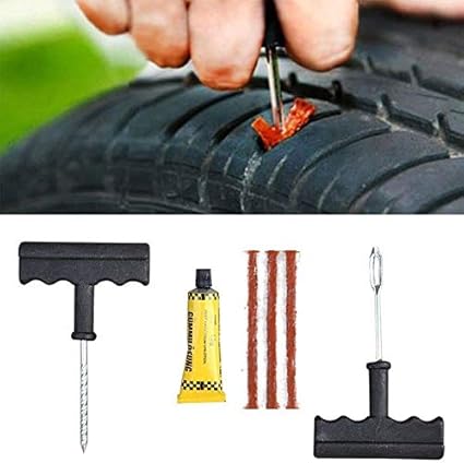 Emergent Motorcycle Auto Car Tubeless Tyre Puncture Repair Kit Tire Plug Tools