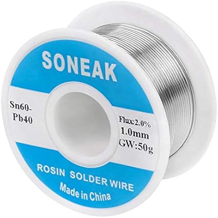 6040 Tin Lead Solder With Rosin Core For Electrical Soldering 1.0mm 50g