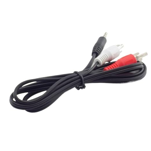 FENG GUO 1M 3.5mm Male Stereo to 2 R/CA Connector Audio AV Adapter Cables for TV DVD MP3/MP4 Extension Cord Conversion Line
