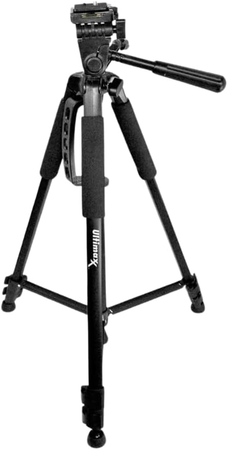 Ultimaxx Professional 60-inch Aluminum Alloy Tripod with Carrying Case Compatible with Canon, Nikon, Sony, Samsung, Olympus, Panasonic and Pentax DSLR Cameras Camcorder