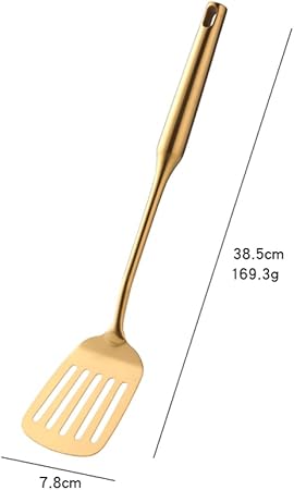 Metal Frying Fish Turn Over Shovel Cooking Utensils Set Serving Fork Spoon Skimmer Slotted Spaghetti Spoon Soup Ladle for Kitchen