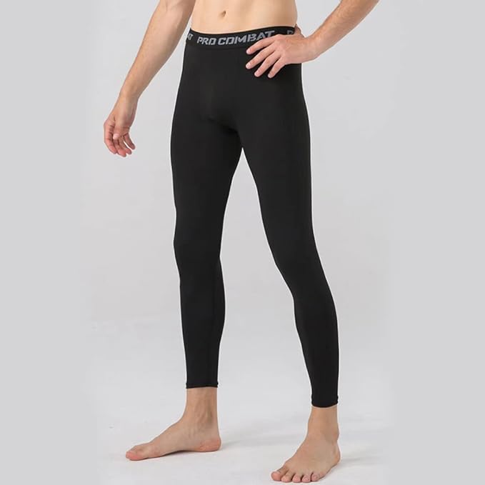 HYCOPROT Men's Compression Pants Athletic Tight,Leggings Base Layer Bottoms for Running Workout Sports Yoga Basketball
