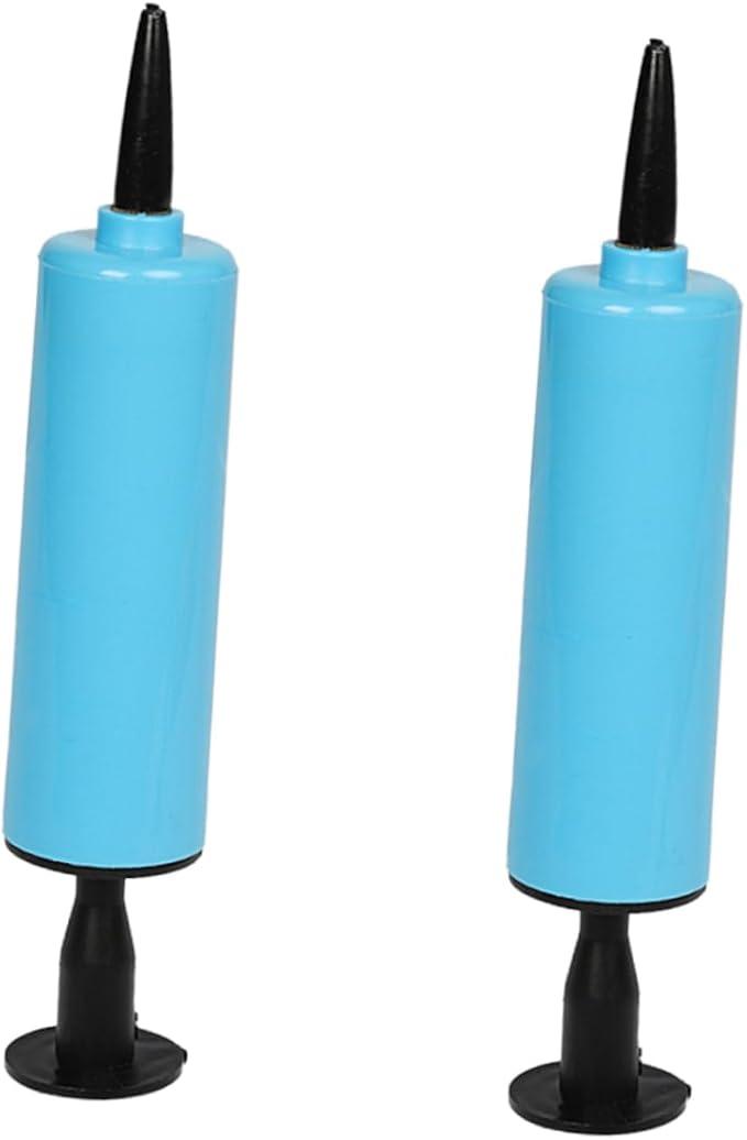 2pcs Mini Air Inflator Portable Air Pump Portable Gas Pump Balloons Pump Air Pump Swimming Ring Air Pump Canister Balloon Pump Balloon Inflator Hand Held Air Pump Blue1171