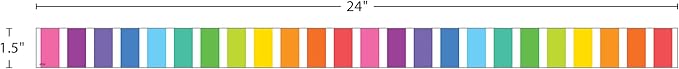 Teacher Created Resources Colorful Stripes Magnetic Border (TCR77563)