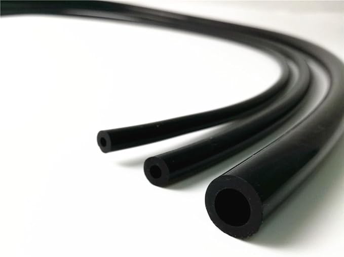 Universal High Performance Silicone Vacuum Tubing Hose 3mm, ID 18" Rubber Tubing Hose 10 FT (3 Meter) per roll, Black