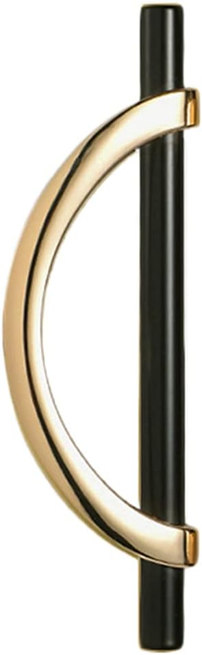 Light Luxury Cabinet Cupboard Pulls Half Moon Wardrobe Handle Bedroom Kitchen Drawer Door Pulls Simple Design Cabinet Pulls Antique and Knobs, Gold