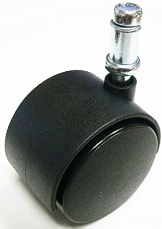 2-38" 60mm Chair Caster for Office Chair, 716" x 78" or 11mm x 22mm Grip Ring stem, Pack of 5