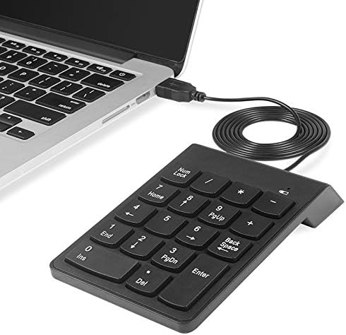 Numeric Keypad,USB Numeric Keypad, USB 18 Key Number Numeric Keypad Keyboard for LaptopNotebook PC Computer