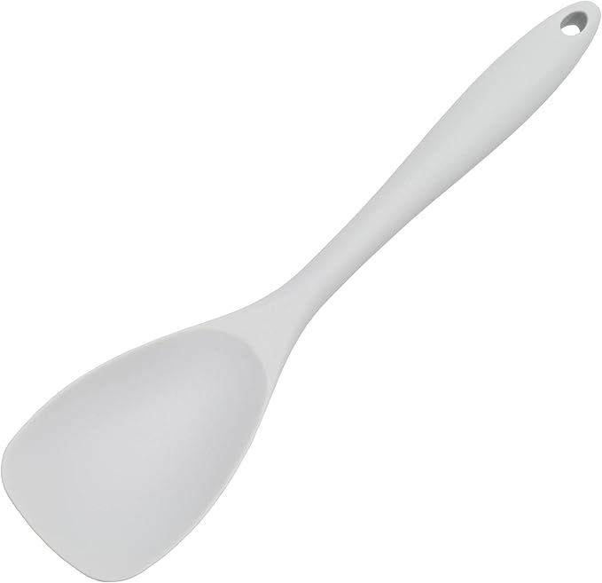Chef Craft Premium Silicone Spoon Spatula, 11.5 inch, Gray