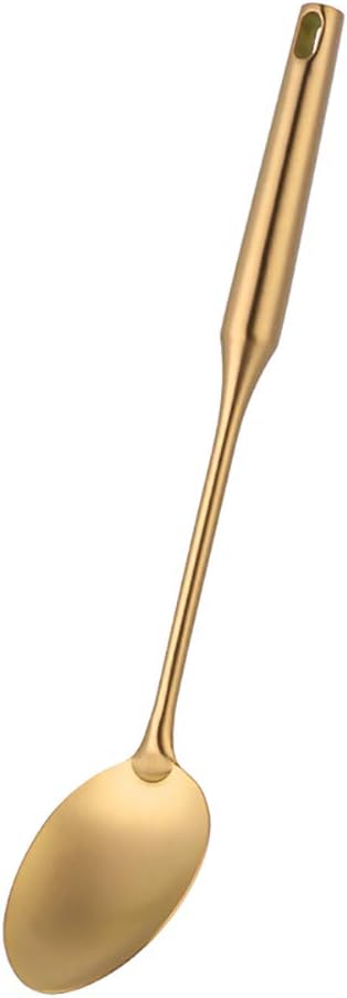 Serve Spoon,Gold 14.69 inch Long Handle Cooking Utensil Kitchen Tool by BUY THINGS!