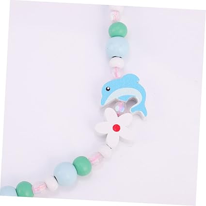 Toyvian Lightweight Kids Necklace Bracelet Set Beads Girls Toys and Jewelry Sets