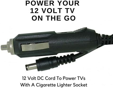 12 Volt DC Cord to Power TVs with A Cigarette Lighter Socket - Universal Connector