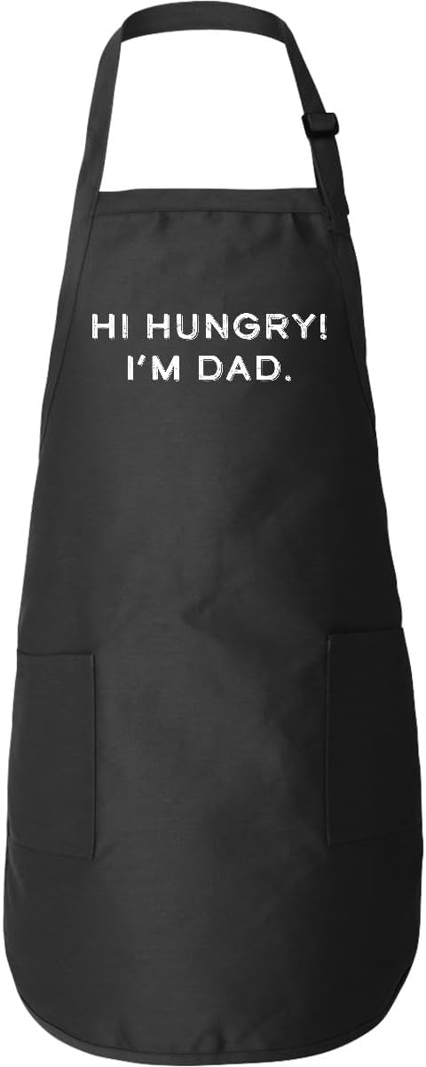 inktastic Father's Day Dad Joke Hi Hungry I'm Dad Adult Apron