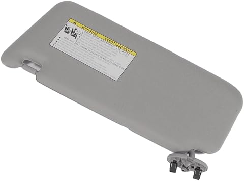 Right Passenger Side Gray Sun Visor Fits 2010-2011 for Toyota for Camry 2.5L Replace 74310-06750-B0
