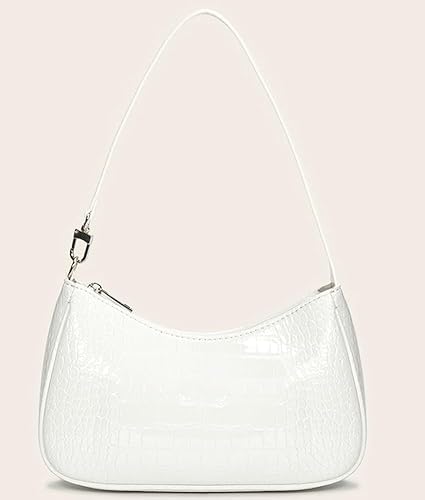 Solid Leather Clutch Bag Women's Casual Shoulder Bag Simple Hobo Handbag Satchel Style Handbag Purses For Women 2028