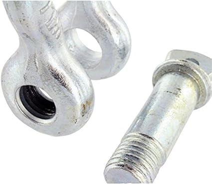 US Cargo Control 34 Inch Galvanized Screw Pin Anchor Shackle Each with a 4.75 Ton Capacity