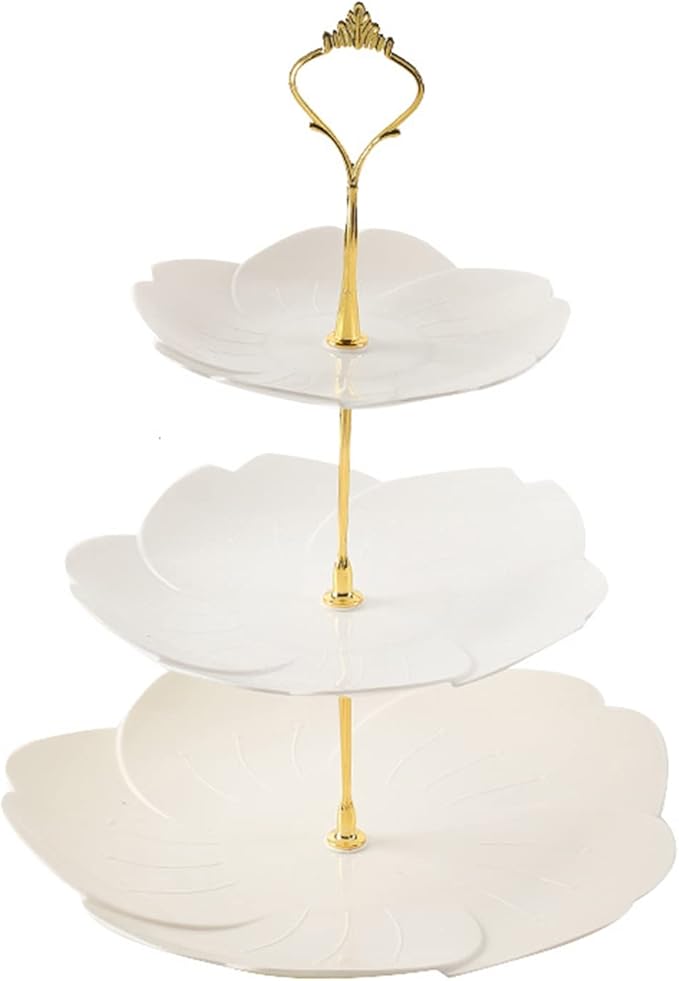 3 Tier Cupcake Stand, Plastic Dessert Stands, Cup Cake Stand Tower with Tiered Serving Tray, Dessert Tower Tray for Party Wedding Home Decor(#3)