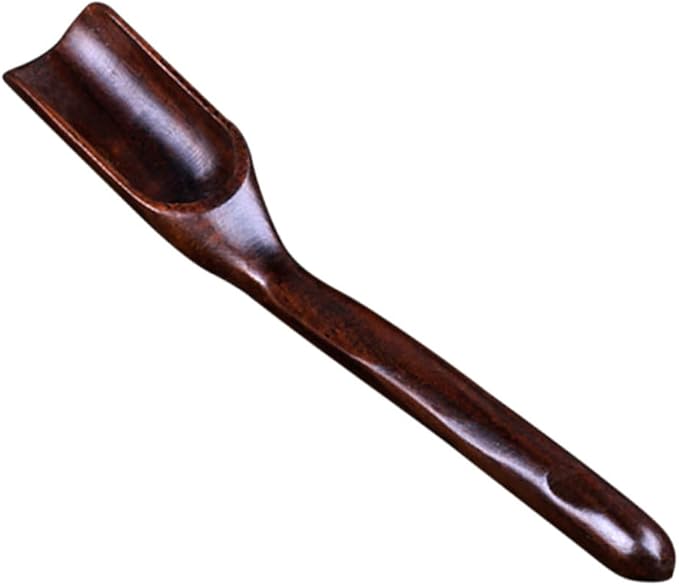 Wooden Tea Scoop Ebony Tea Shovel Easy to Clean Lightweight Accessory for Home Office Use