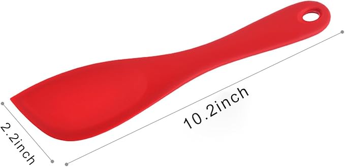 Silicone Spatula and Scraper Spoon for Heat Resistant Better Cooking,Cake Cream Spatulas Set, 10.2 inch Non-Stick Heat Resistant Mixing Butter Spatulas Baking (Grey)