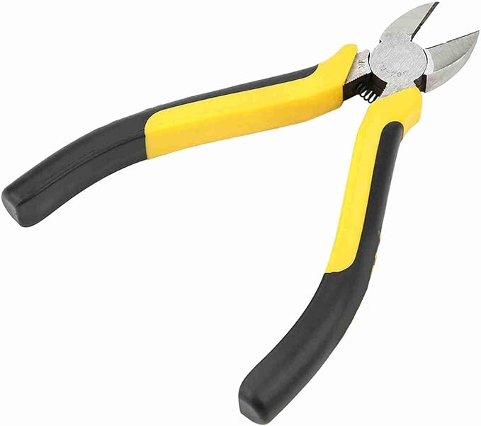 Wire Cutter 6 Inch Wire Cutter Micro Diagonal Pliers High Exactness Side Cutters Pliers for Cut Electronics, Wires Skidproof (TU-206)