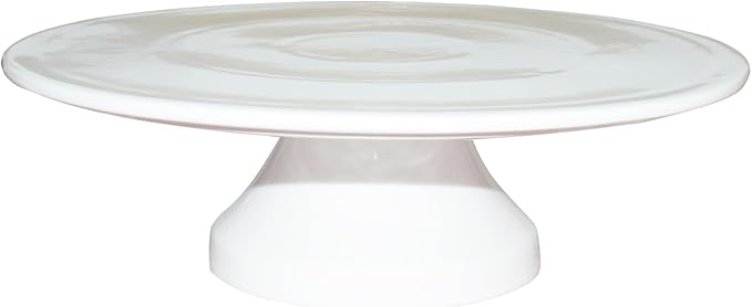 Porcelain Cake Stand for Wedding Chip-Resistant Pedestal Dessert Display with Dome Easy to Clean (10 Inch)