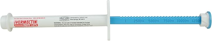 Ivermectin Paste Dewormer - 6.08g dose 1.87-Apple flavored