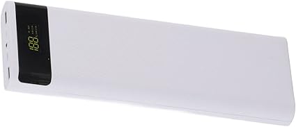 S10 ABS 10 X Portable DIY Normal Battery Box No Welding Quick Charging Supports All of Mobile Phone (White)