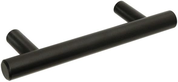 CKP Brand 3489-4 in. (102mm) Steel Bar Pull, Black Powder Coated