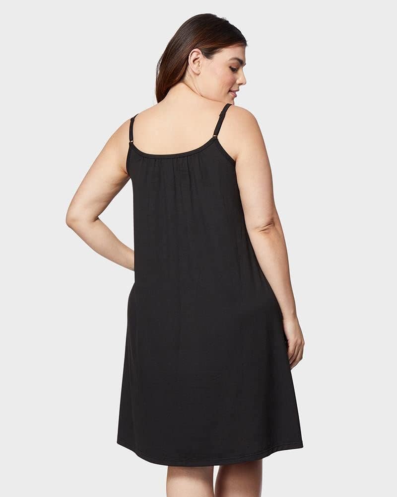 32 Degrees Women’s Cool Flowy Bra Dress | with Built-in Cups | Relaxed Fit | Adjustable Spaghetti Strap