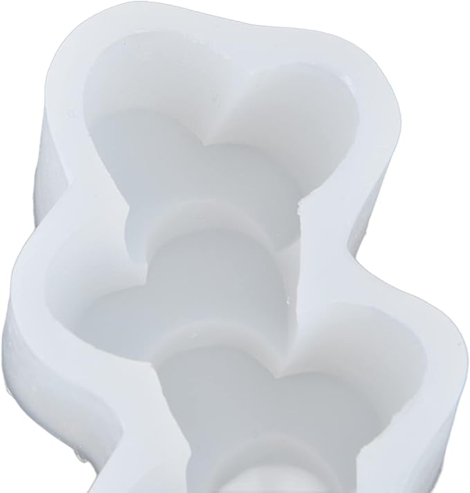 Cake Candle, Food Candle Silicone, DIY Candle Silicone Grade Silicone Candle,Easy Demoulding DIY Chocolate Cake Reusable Handicrafts for DIY (Heart Shaped)