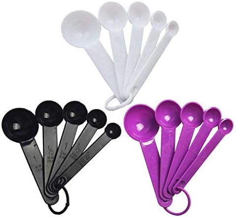 5 PCSSet Kitchen Measuring Spoon Teaspoon Coffee Sugar Scoop Baking Cooking Tool Kitchen Measuring Tool With Scale 3 Colors Clever treatment