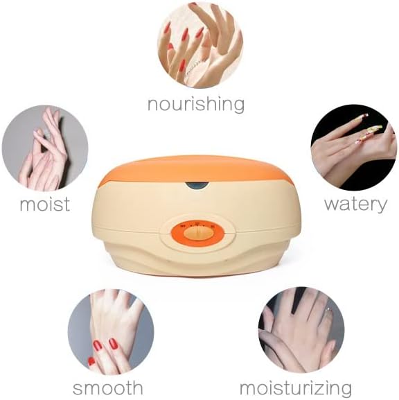 Wax Warmer, Portable Electric Hair Removal Kit, Adjustable Wax Heater Accessories with Heat Insulation Board, Hot Wax Machine