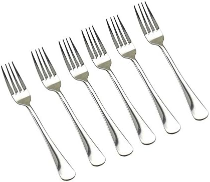 Set of 6 Stainless Steel Dinner Forks