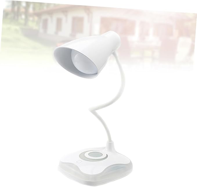 Led Desk Lamp USB Rechargeable - Table Light Neck for Reading and Study Warm Color Random Base Color Warm Light White