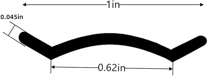 1" RV Vinyl Trim Molding Insert Black,for RV Camper Travel Trailer Screw Cover Gutter Corner Channel Outside Seam roof Edge Track Heavy Duty Trim (25 ft)