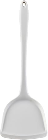 Silicone Spatula, Non Stick Kitchen Spatulas Heat Resistant Cooking Spatulas Large Flexible Kitchen Turner for Nonstick Cookware(White)