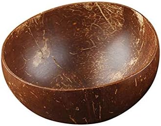 12-15cm Natural Coconut Bowl protection wooden bowl Coconut Wood tableware Spoon Set coco smoothie Coconut Kitchen Environmental (bowl)