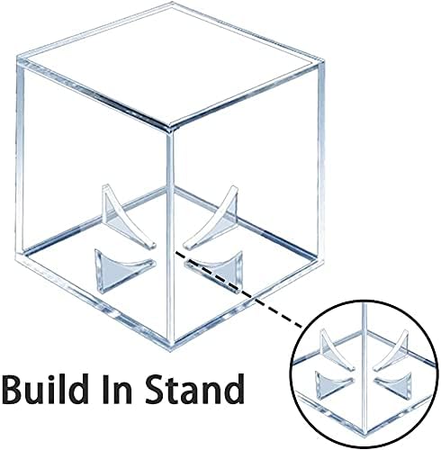 Baseball Display Case 1 Pack, UV Protected Sport Collectibles Baseball Holder Acrylic Cube Memorabilia Display Box, Official Baseball Autograph Display Case for Official Size Baseball
