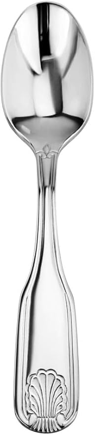 New Star Foodservice Shell Pattern, Stainless Steel, Teaspoon, 6.5-Inch, Set of 12