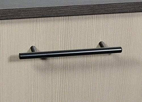 CKP Brand 3489-5 in. (128mm) Steel Bar Pull, Black Powder Coated
