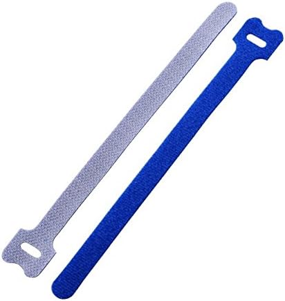 South Main Hardware 888170 8-in Hook and Loop Straps, 10-Pack Blue, Speciality Cable Tie, 10 Piece