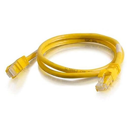 C2GCables to Go 27872 Cat6 Snagless Unshielded (UTP) Network Crossover Ethernet Cable, Yellow (7 Feet2.13 Meters)