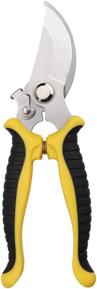 SZHDX Garden Pruning Shears, 7.5" Professional Gardening Scissors, SK-5 Stainless Steel Blade Tree Secateurs, Manual Pruner for Plants, Gardening, Trimming, Garden Tools