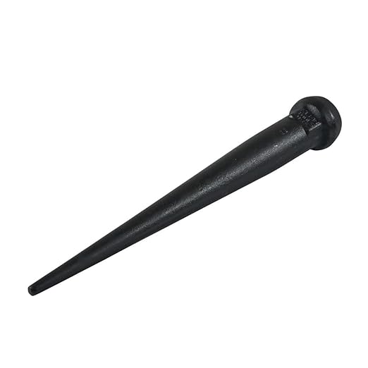 Klein Tools 3256 Broad-Head Bull Pin Made of Forged, Made in USA, Heat-Treaded Steel With Black Finish, 1-116-Inch