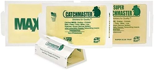 Full Case of 72 Catchmaster MouseSpiderInsectScorpion Glue Board Sticky Traps Peanut Butter Scent