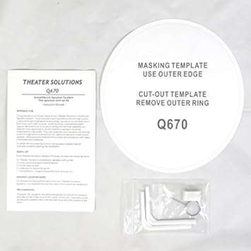 Theater Solutions TSQ670 In Ceiling 70 Volt 6.5" Speakers Quick Install Pair , White